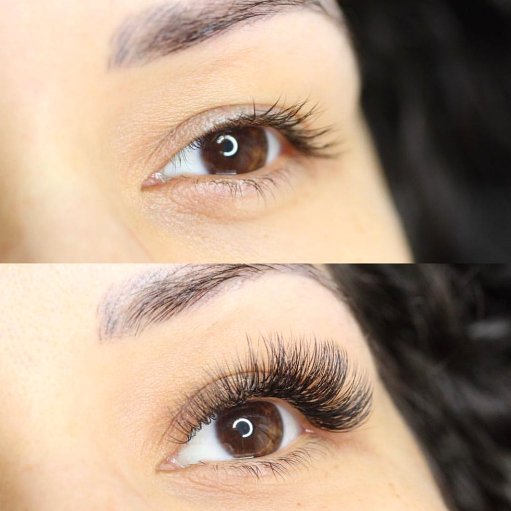 Hybrid full set lashes in Boston | MaxiLash Boutique Boston